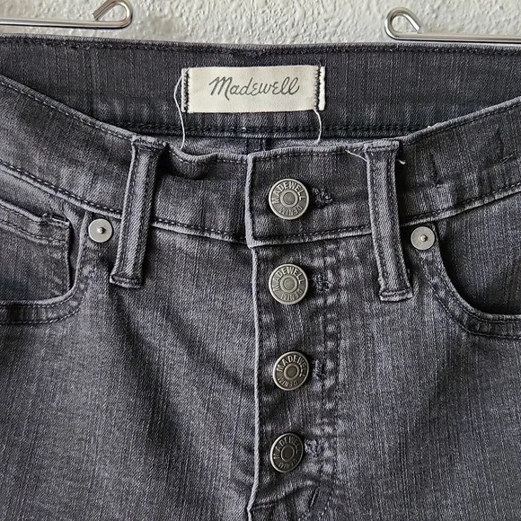 Madewell High Rise Dark Blue Jeans - Picture 2 of 5